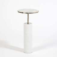 Picture of CORED MARBLE TABLES-NICKEL