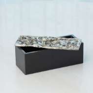 Picture of CRATER TOP BOX-NICKEL-BLACK GRANITE-RECTANGULAR