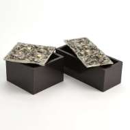 Picture of CRATER TOP BOX-NICKEL-BLACK GRANITE-RECTANGULAR