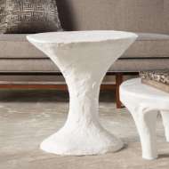 Picture of PRIMITIVE ACCENT TABLE-SOFT WHITE