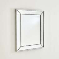 Picture of VERMEIL ROPE MIRROR-SILVER