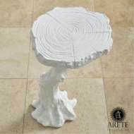 Picture of FAUX BOIS TABLE-WHITE