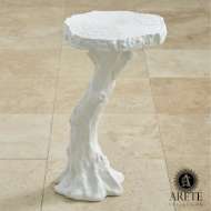 Picture of FAUX BOIS TABLE-WHITE