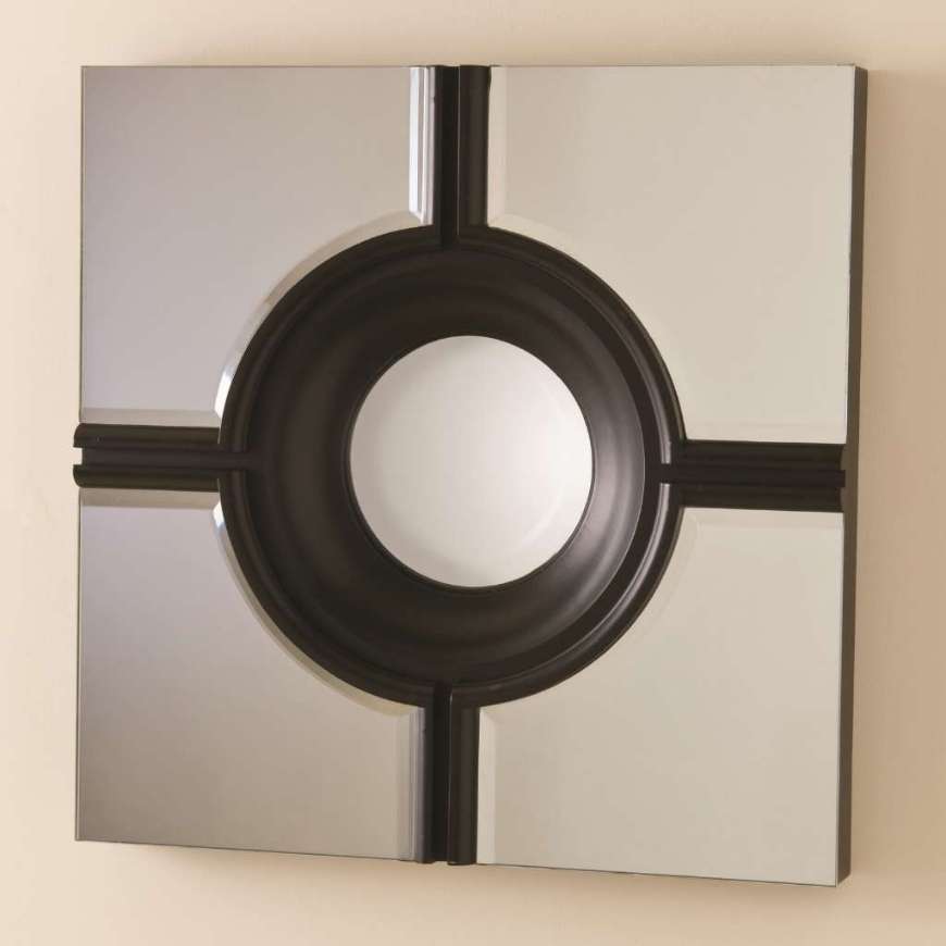 Picture of BULL'S EYE CROSS MIRROR-BLACK