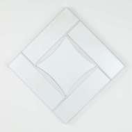 Picture of DIAMOND SHAPE MIRROR-SILVER LEAF