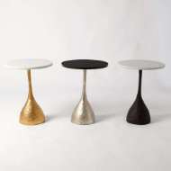 Picture of GOBLET TABLE-SILVER LEAF