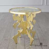 Picture of INK BLOT SIDE TABLE-GOLD LEAF