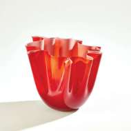 Picture of HANDKERCHIEF VASES-DEEP RED