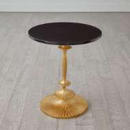 Picture of FLUTED SIDE TABLE-GOLD LEAF