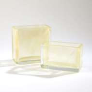 Picture of RECTANGLE BLOCK VASES-GOLD