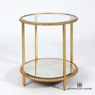 Picture of STUD END TABLE-GOLD LEAF