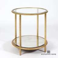 Picture of STUD END TABLE-GOLD LEAF