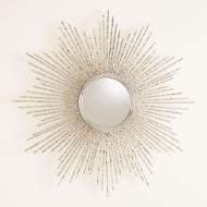 Picture of SQUARE BEADED BURST MIRRORS - BRASS OR NICKEL