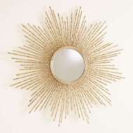 Picture of SQUARE BEADED BURST MIRRORS - BRASS OR NICKEL