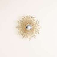 Picture of SQUARE BEADED BURST MIRRORS - BRASS OR NICKEL