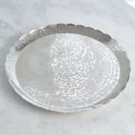 Picture of HAMMERED ROUND TRAY-NICKEL