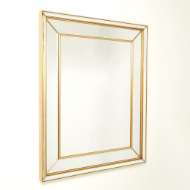 Picture of BEVEL ON BEVEL MIRROR-GOLD LEAF