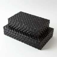 Picture of HORN BOXES - WOVEN BLACK