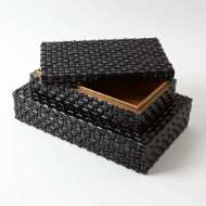 Picture of HORN BOXES - WOVEN BLACK