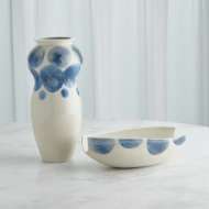 Picture of SPOTS VASE & BOWL-WHITE W/BLUE SPOTS