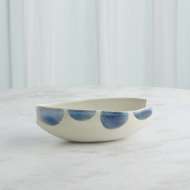 Picture of SPOTS VASE & BOWL-WHITE W/BLUE SPOTS