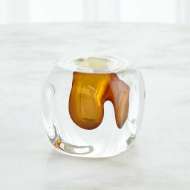 Picture of SQUARE VASE-AMBER