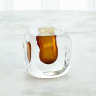 Picture of SQUARE VASE-AMBER