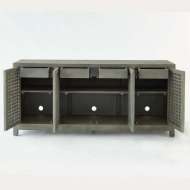 Picture of DRIFTWOOD LATTICE CREDENZA-GREY