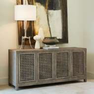 Picture of DRIFTWOOD LATTICE CREDENZA-GREY