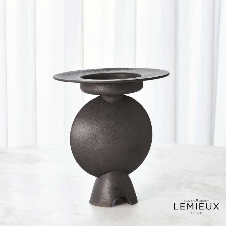 Picture of CAMILLE GEOMETRIC VASE-BLACK