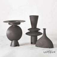 Picture of CAMILLE GEOMETRIC VASE-BLACK