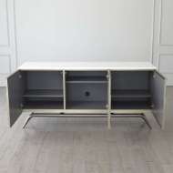 Picture of TRIANGLE CABINET-SILVER