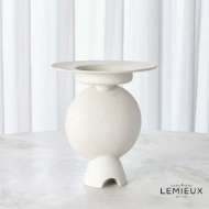 Picture of CAMILLE GEOMETRIC VASE-WHITE