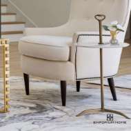 Picture of CHLOE TABLE-LIGHT ANTIQUE BRASS/WHITE MARBLE