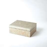 Picture of CHAMPAGNE SILVER LEAF BOXES