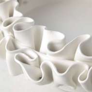 Picture of RUFFLED BOWL-MATTE WHITE