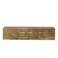 Picture of ABSTRACT BLOCK CABINET-BRASS