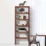 Picture of WOVEN LEATHER ETAGERE-SADDLE