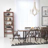 Picture of WOVEN LEATHER ETAGERE-SADDLE