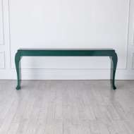 Picture of SLICED CABRIOLE CONSOLE-GREEN LACQUER