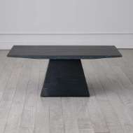 Picture of AERO COCKTAIL TABLE-BLACK LEATHERED MARBLE