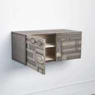 Picture of ABSTRACT BLOCK CABINET-LEFT-SILVER