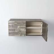 Picture of ABSTRACT BLOCK CABINET-LEFT-SILVER