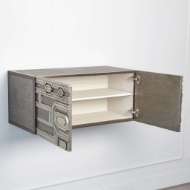 Picture of ABSTRACT BLOCK CABINET-LEFT-SILVER