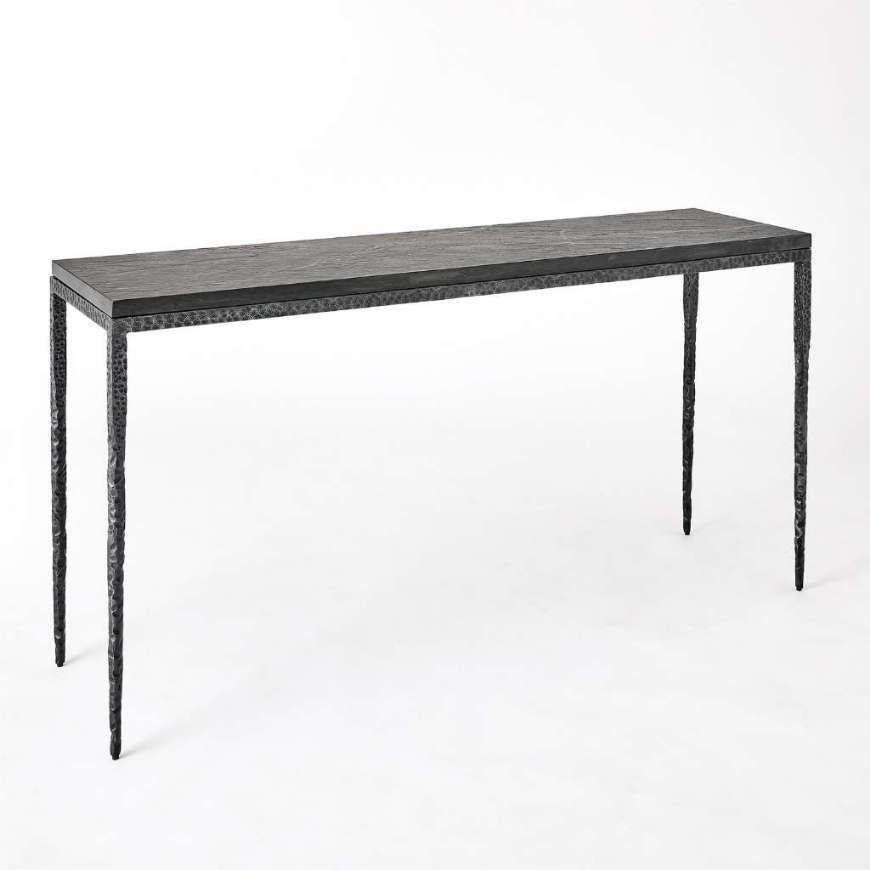 Picture of FORRESTER CONSOLE-BLACKENED/FLAMED MARBLE-LG