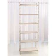 Picture of SPIKE ETAGERE-ANTIQUE NICKEL W/WHITE MARBLE