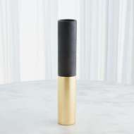 Picture of COLLINS VASES-MATTE BLACK/GOLD METALLIC