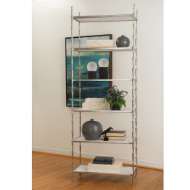 Picture of SPIKE ETAGERE-ANTIQUE NICKEL W/WHITE MARBLE