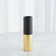 Picture of COLLINS VASES-MATTE BLACK/GOLD METALLIC