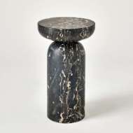 Picture of TUMBLE ACCENT TABLE-GOLDEN PORTORO MARBLE